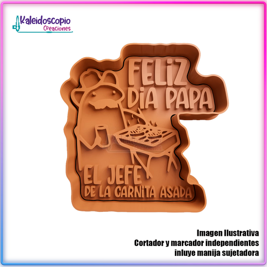 Deformito El jefe de la carnita - Cortador para galletas y fondant