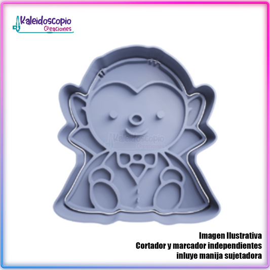 Dracula cute Cortador para galletas y fondant