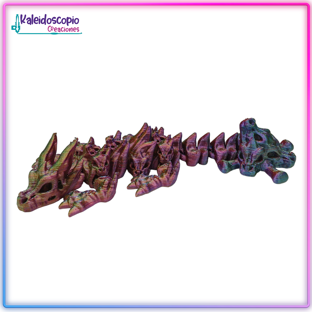 Dragon Craneos de Esqueleto Multicolor - Flexy