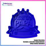 Feliz dia Papá Cortador para galletas y fondant