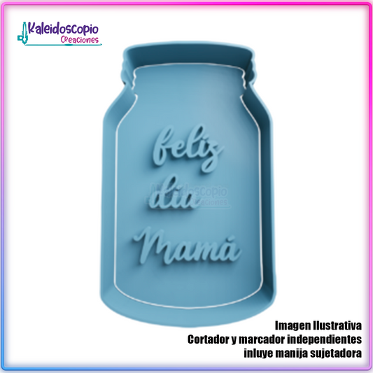 Feliz dia mamá Cortador para galletas y fondant