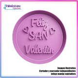 Feliz San Valentin - Cortador de Galletas y Fondant