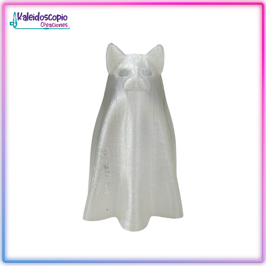 Gatito Fantasma Transparente - Hallowen