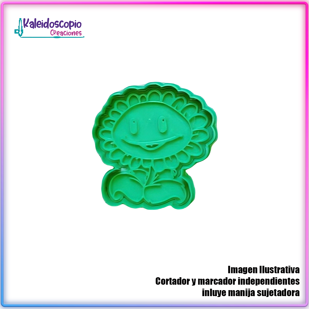 Girasol 2 Plantas Vs Zombies Cortador de Galleta y Fondant