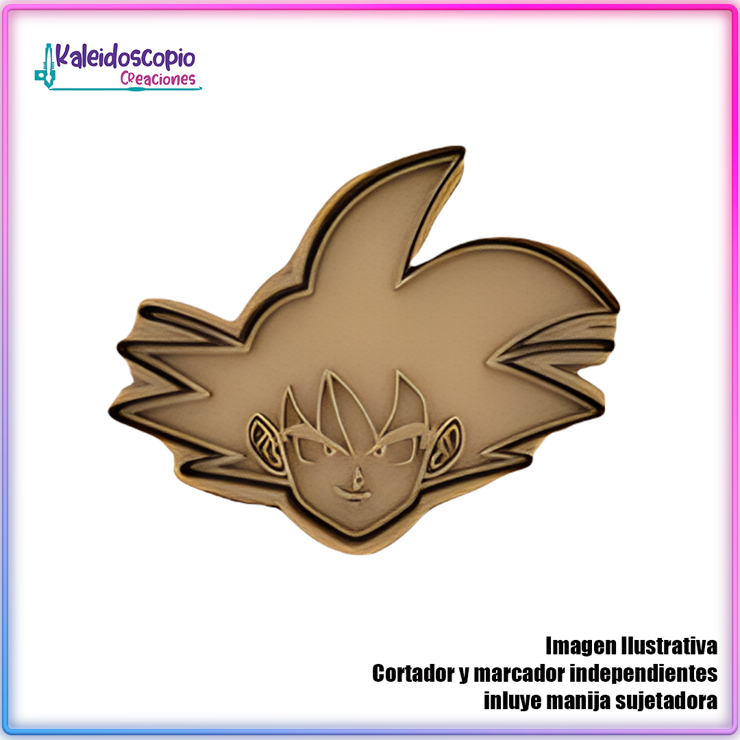 Goku Base Cortador de Galleta y Fondant