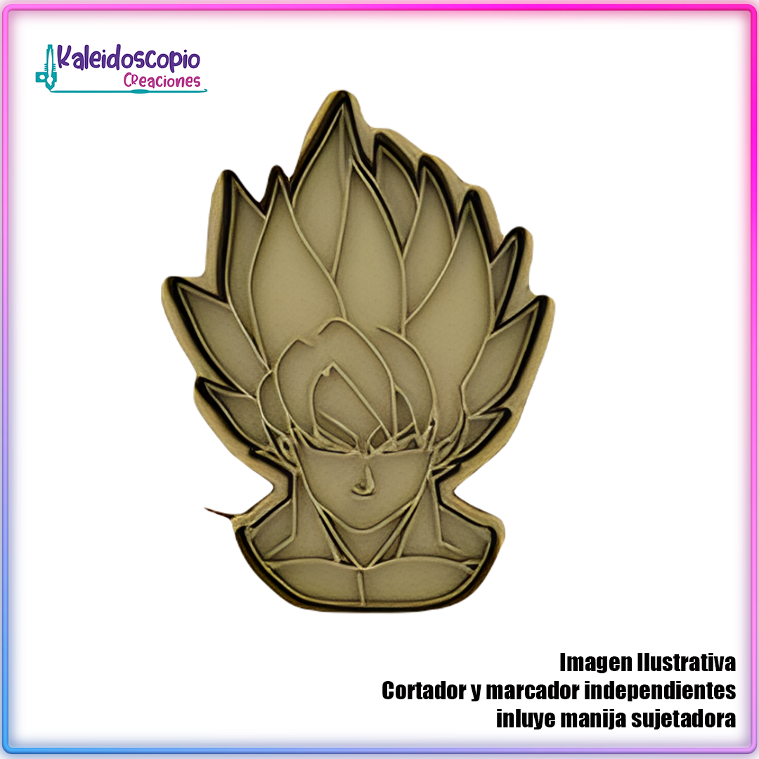 Goku SSJ Cortador de Galleta y Fondant