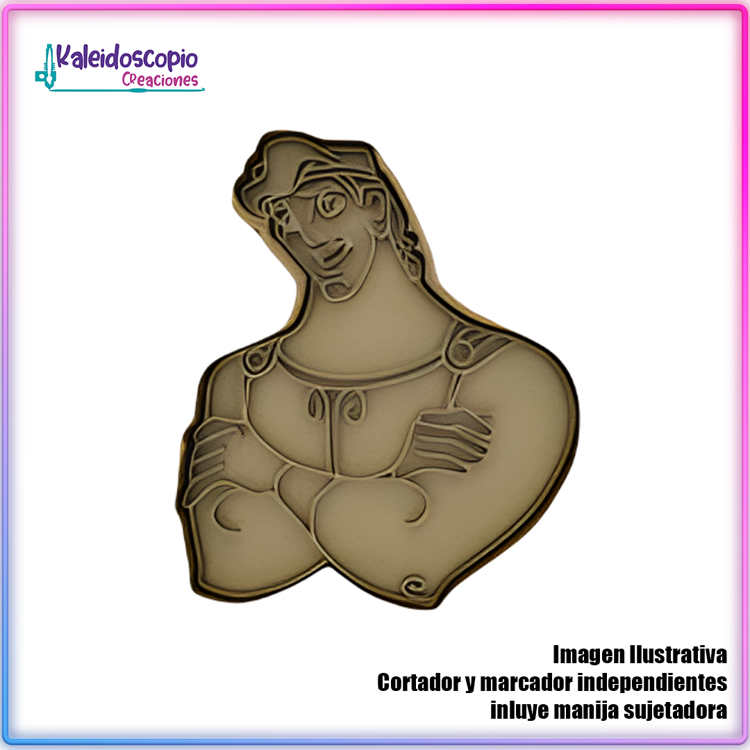 Hercules Torso Cortador de Galleta y Fondant