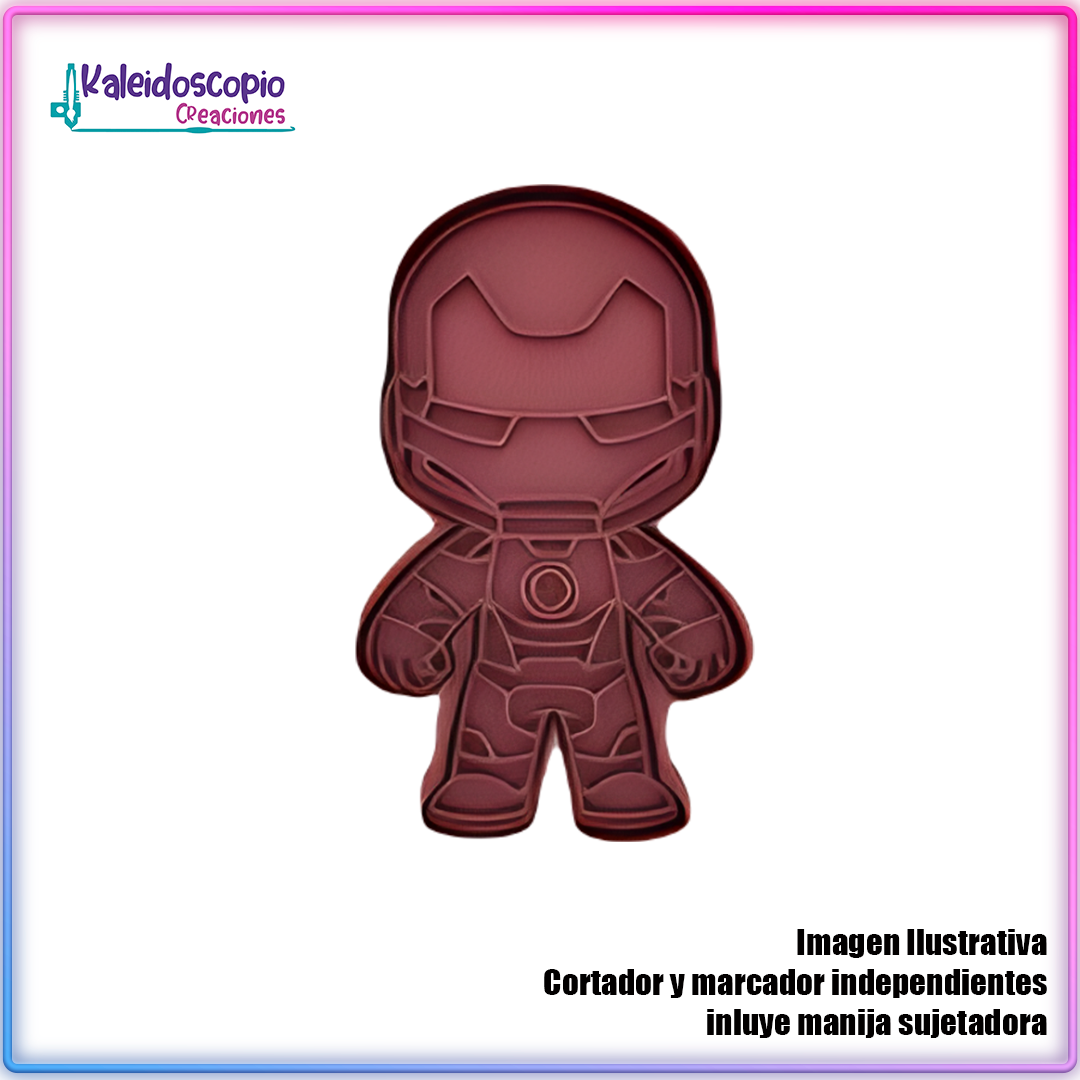 Iron Man Avengers Cortador de Galleta y Fondant