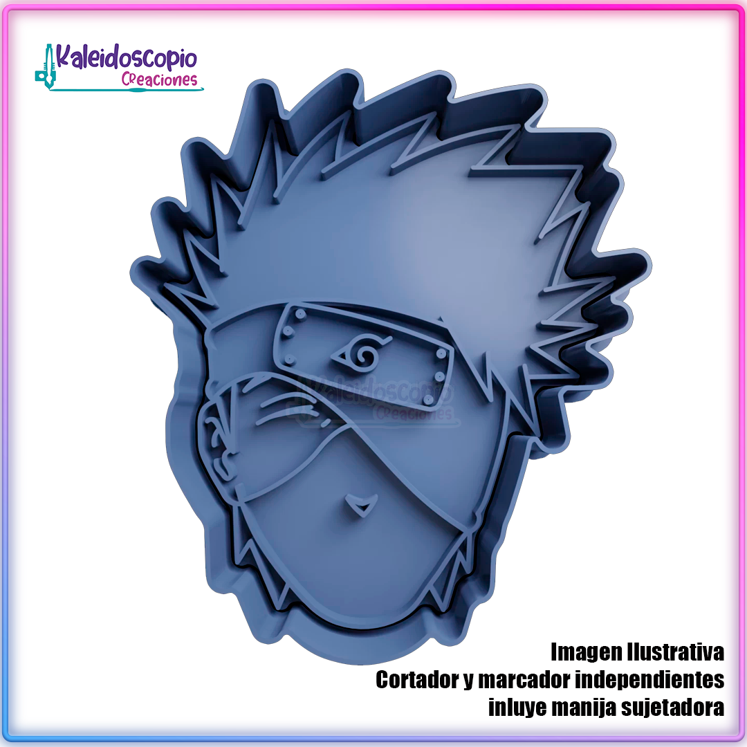 Kakashi rostro - Cortador para galletas y fondant