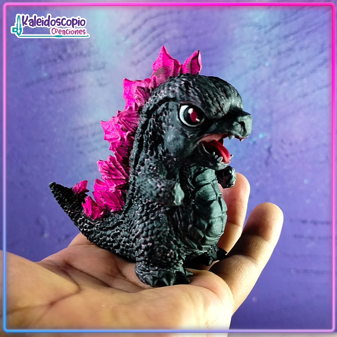 Godzilla Chibi Espinas Rosas - Mini Figuras - Godzilla