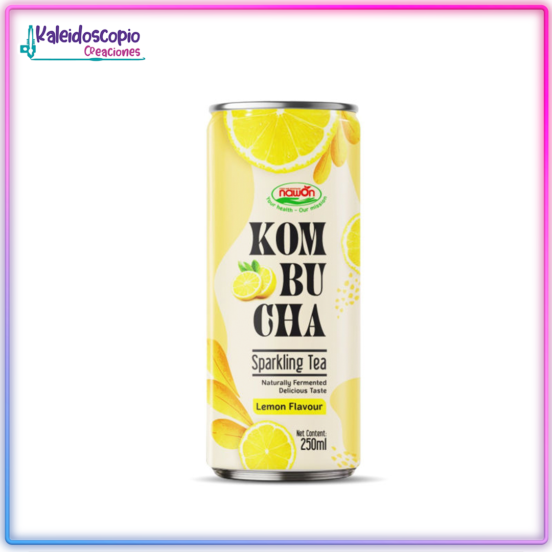 Refresco De Kombucha Sabor Limón Nawon 250 Ml