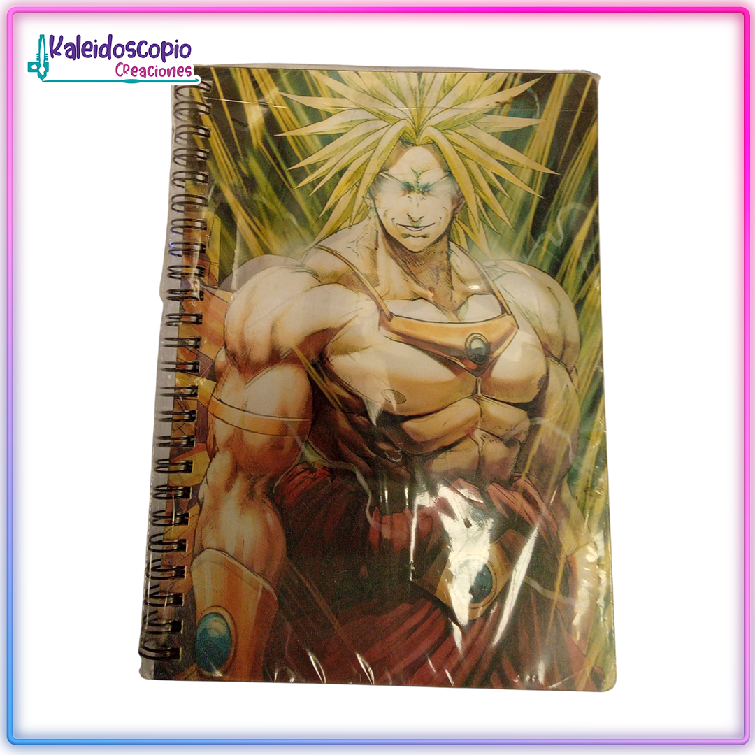 Libreta Broly Ssj Legendario Holografica - Libreta