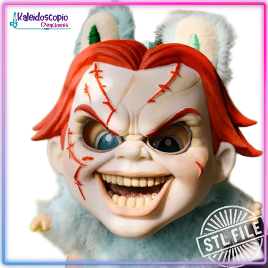 Mascara de Chucky para Labubu