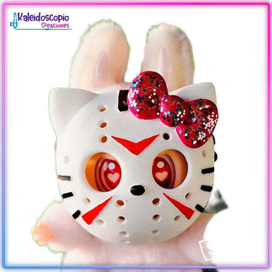 Mascara de Jason Kitty para Labubu
