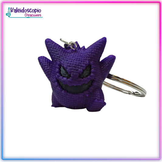 Llavero Gengar Hallowen Crochet - Pokemon