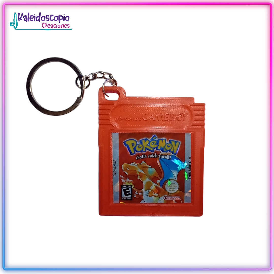 Llavero Cartucho Gameboy Pokemon Charizard