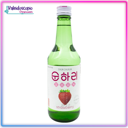 Soju Coreano Fresa 350ml | LOTTE