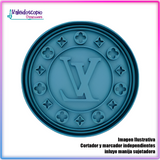 Logo Louis Vuitton Cortador de Galleta y Fondant