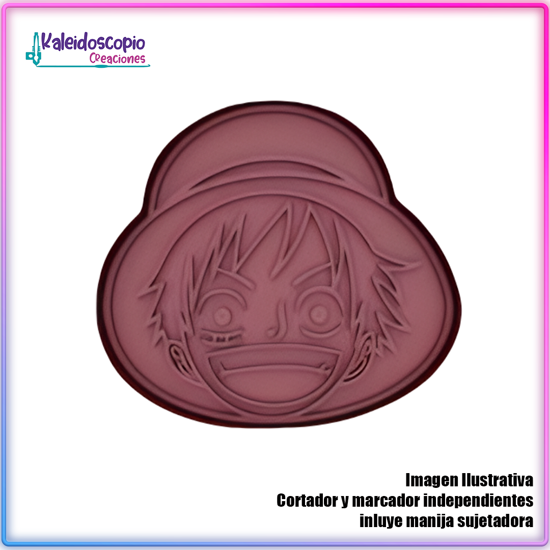 Luffy Sombreo de Paja Cortador de Galleta y Fondant