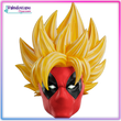 Mascara Deadpool Super Saiyajin