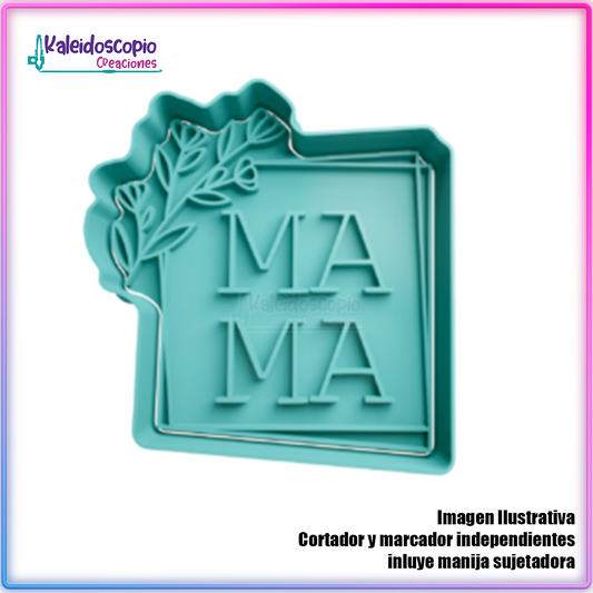 Mamá carta Cortador para galletas y fondant