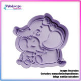 Mamá elefante Cortador para galletas y fondant