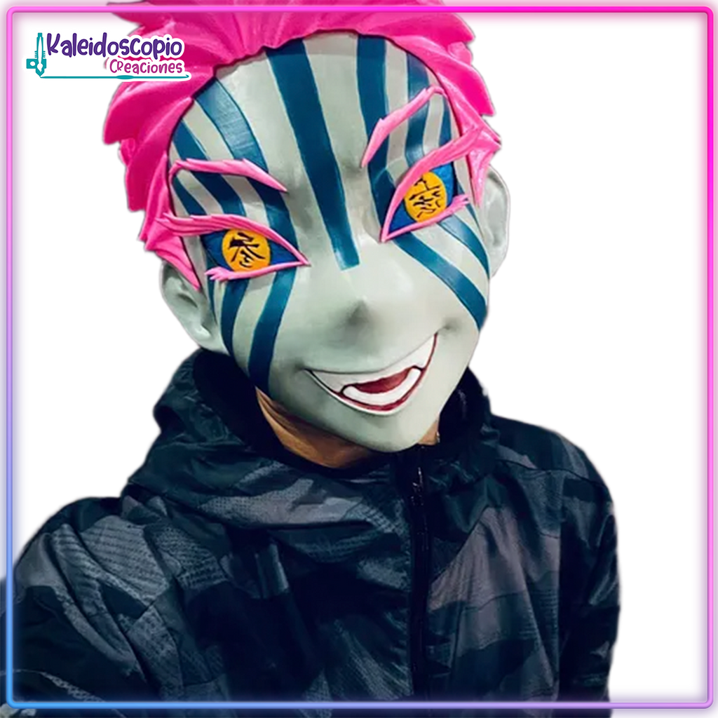 Mascara Akaza Demon Slayer – Kaleidoscopio Creaciones