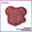 Minnie Mouse Gorrito de Navidad Cortador de Galleta y Fondant