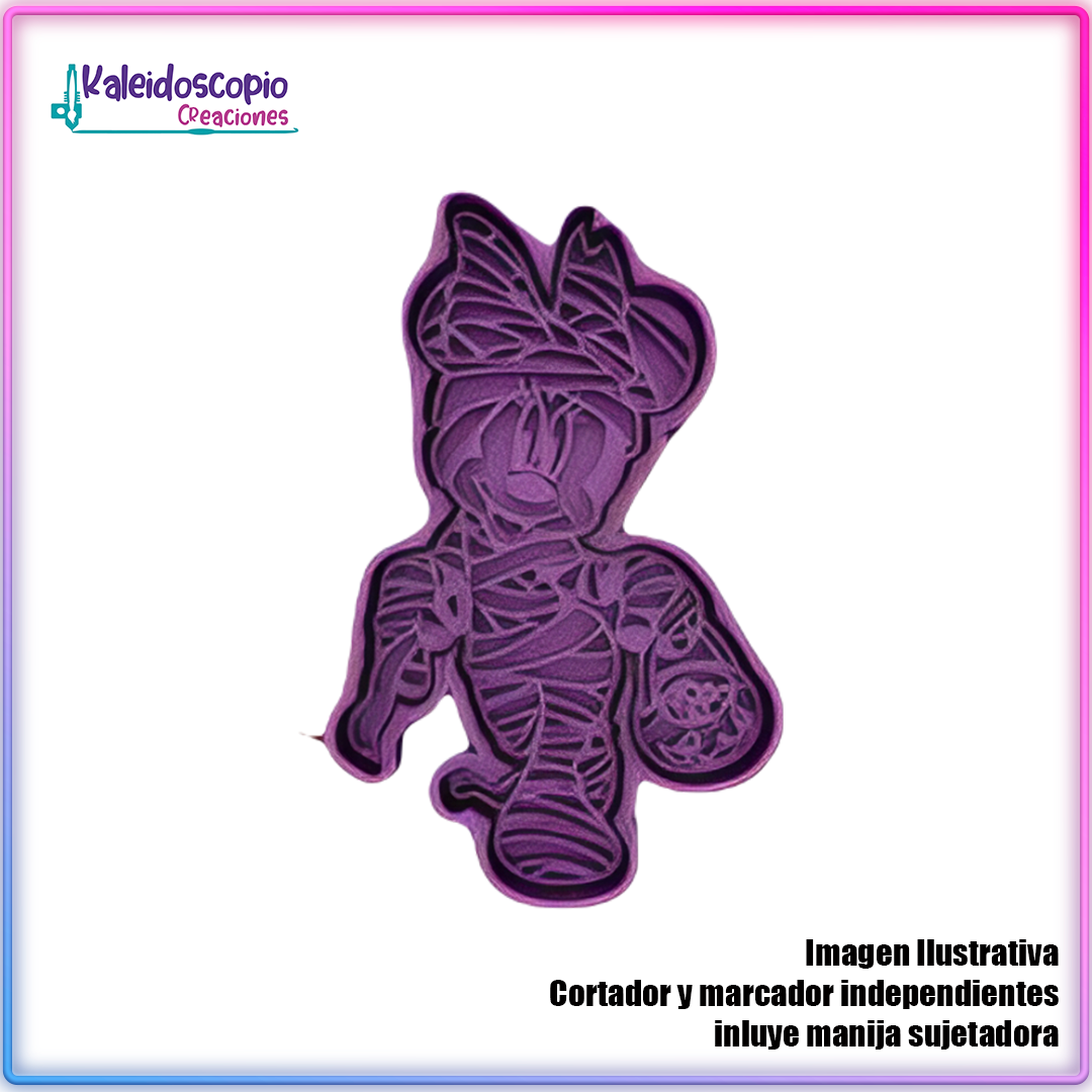 Minni Mouse Momia Cortador de Galleta y Fondant