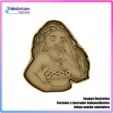 Moana 2 Cortador de Galleta y Fondant