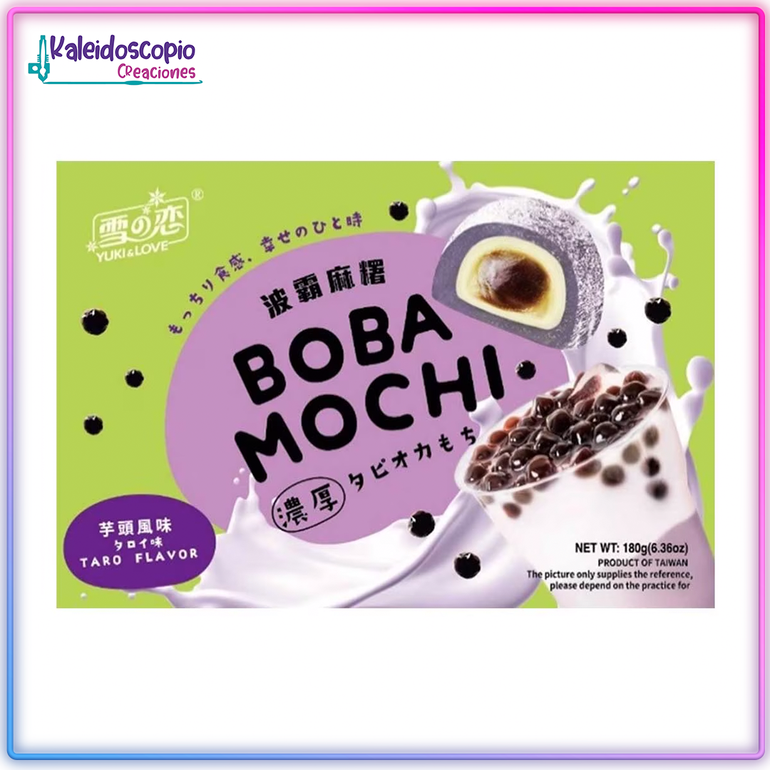 Yuki & Love Boba Mochi Taro Flavor Caja 180g