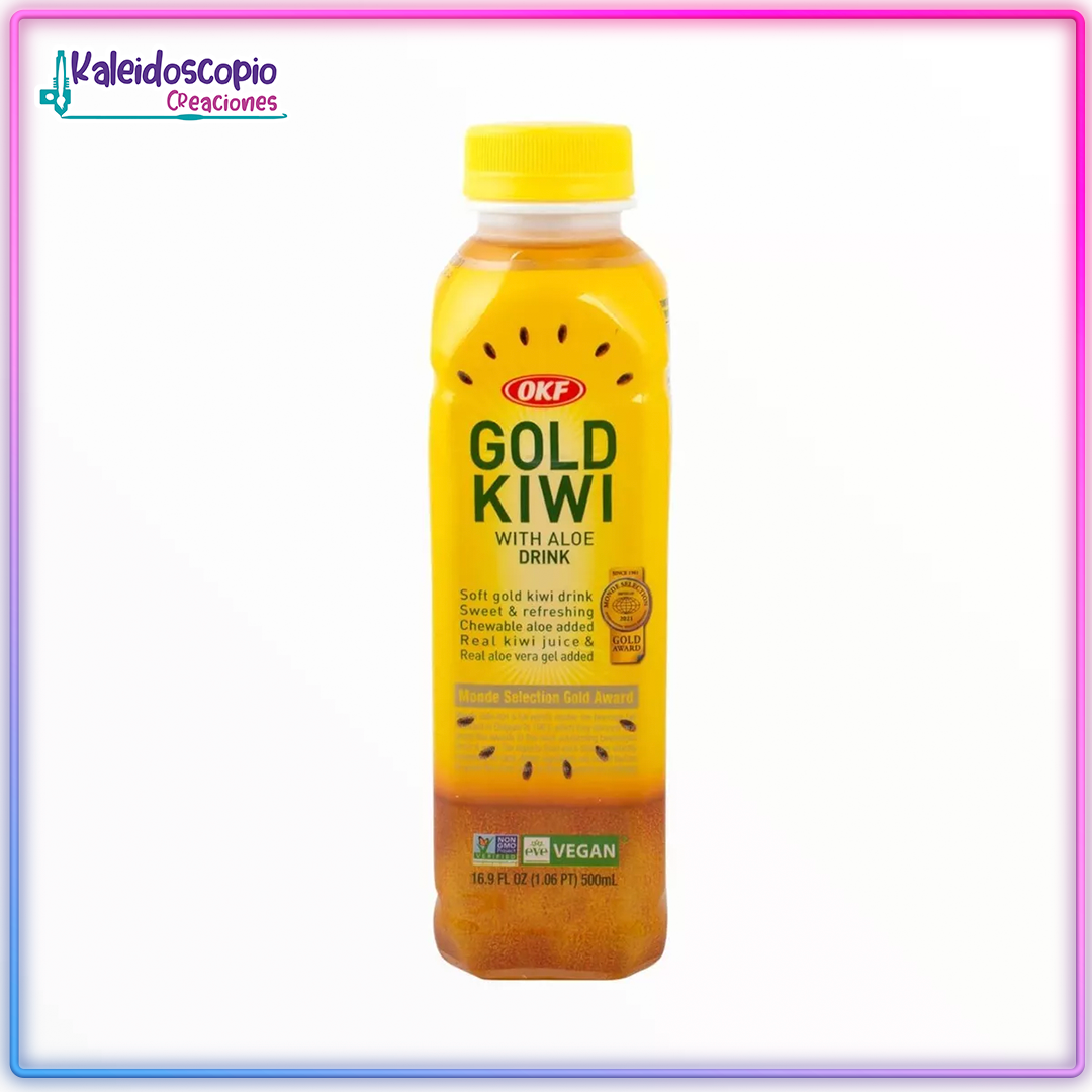 Jugo Coreano Sabor Kiwi Con Aloe, Okf, 500 Ml