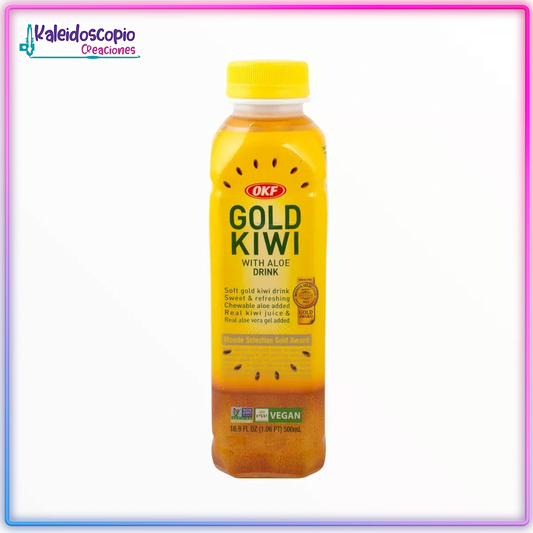 Jugo Coreano Sabor Kiwi Con Aloe, Okf, 500 Ml