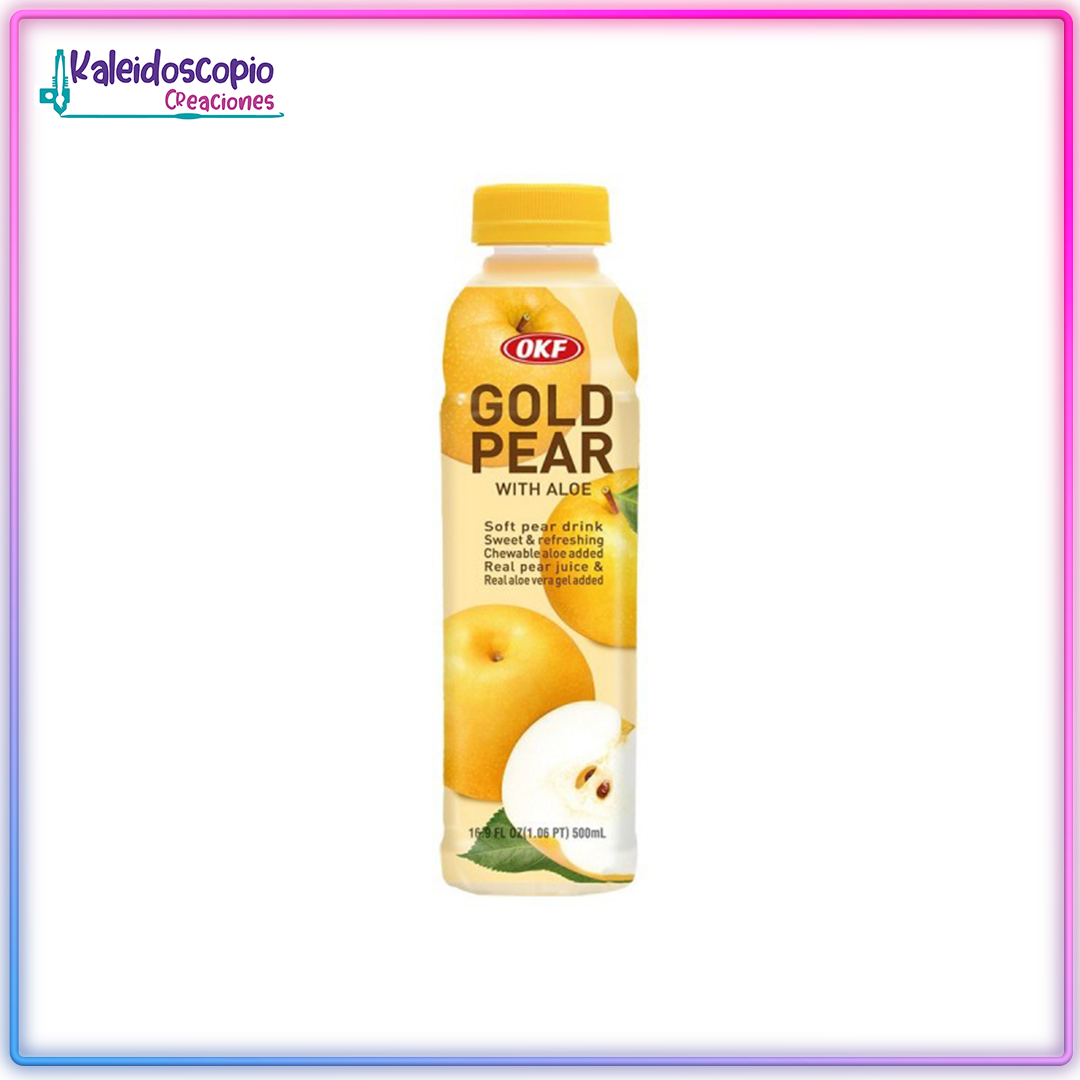 Jugo Coreano Sabor Pera Con Aloe, Okf, 500 Ml
