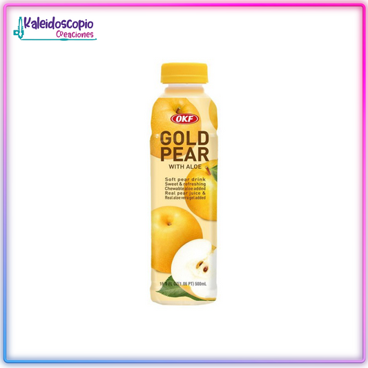 Jugo Coreano Sabor Pera Con Aloe, Okf, 500 Ml