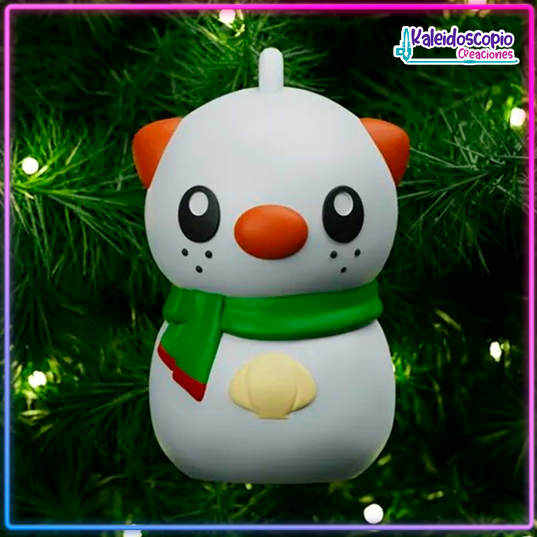 Oshawott Muñeco de Nieve - Ornamento Navideño