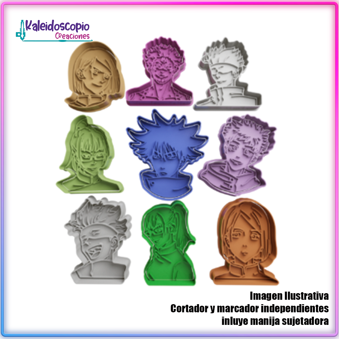 Pack Jujutsu Kaisen - Cortador de Galletas y Fondant