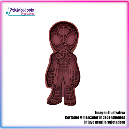 Peter Parker Spiderman Cortador de Galleta y Fondant