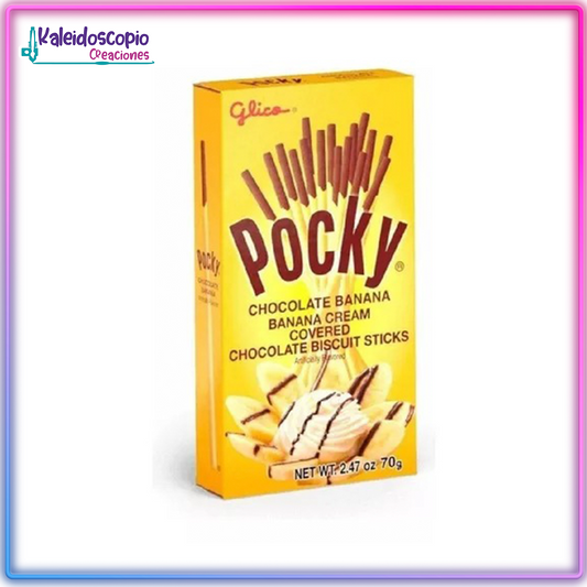 Pocky Sabor chocolate con banana. 70g