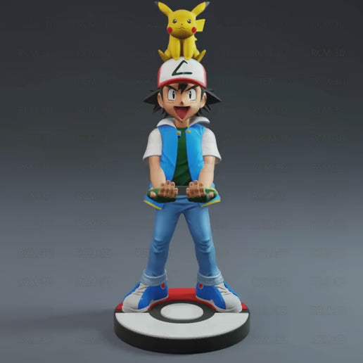 Ash y Pikachu Soporte para Control