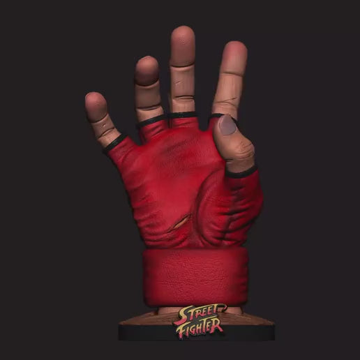 Street Fighter Ryu y Key Mano Soporte para Control