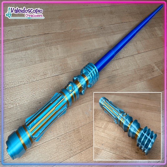 Sable Laser Retractil Azul