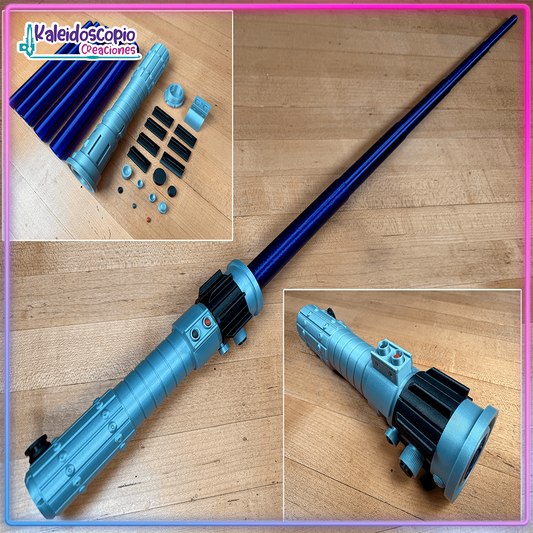 Sable Laser Retractil Negro v1