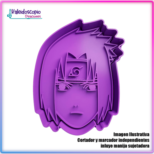 Sasuke rostro - Cortador para galletas y fondant