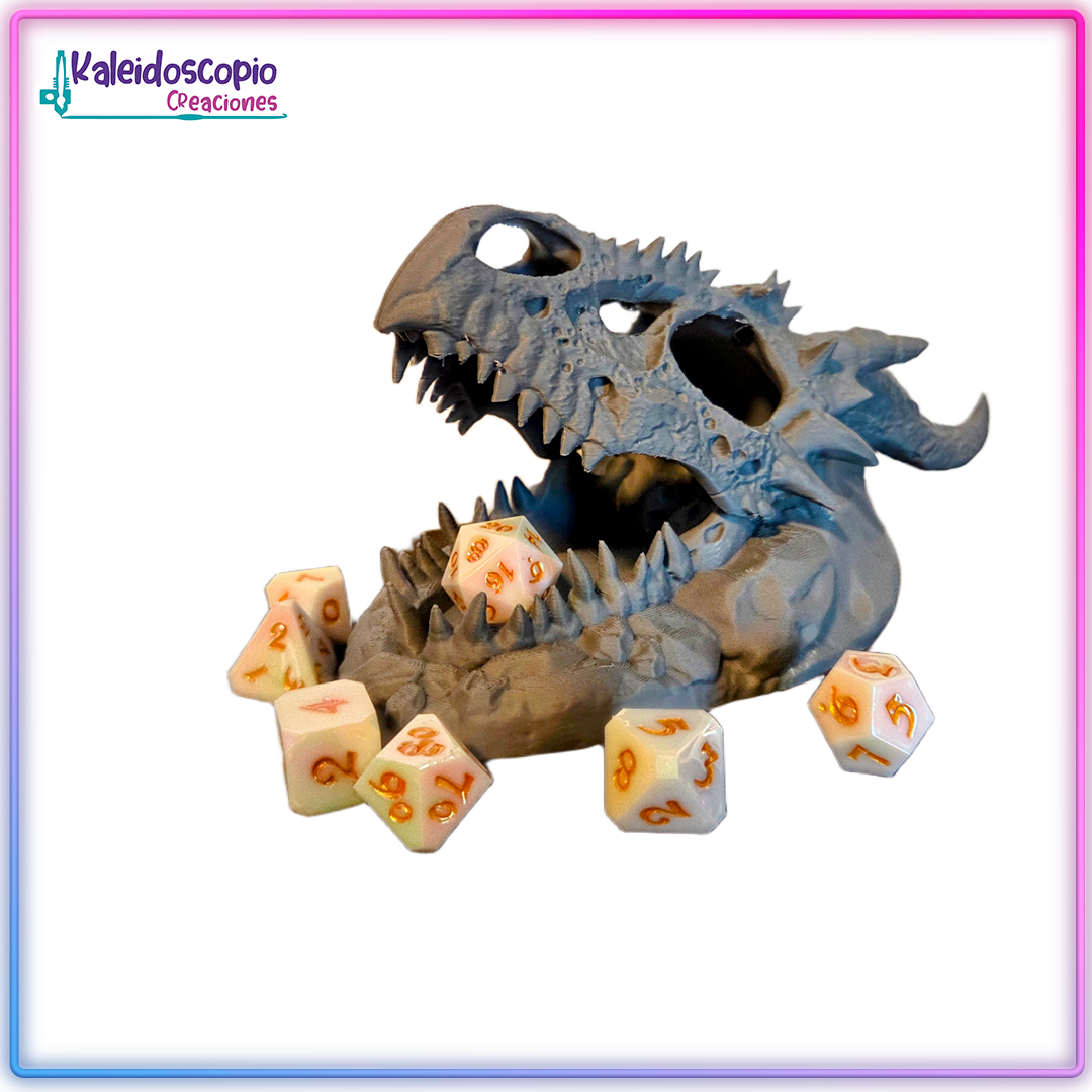 Torre para Dados Craneo Dinosaurio