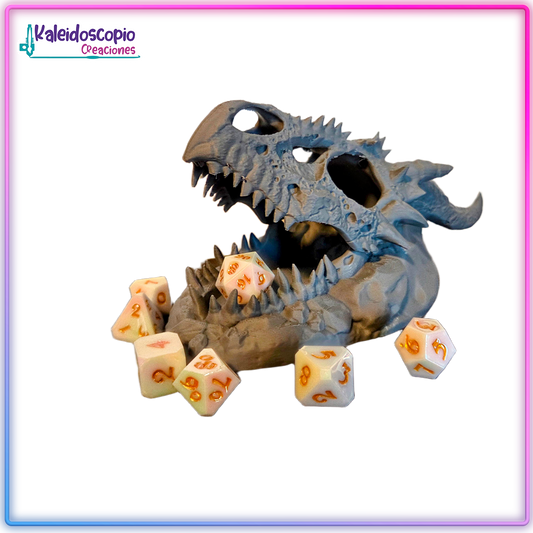 Torre para Dados Craneo Dinosaurio