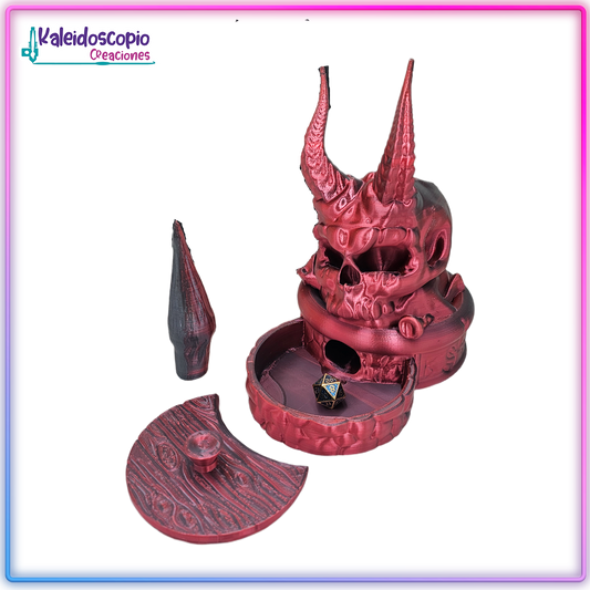 Torre para Dados Craneo de Demonio
