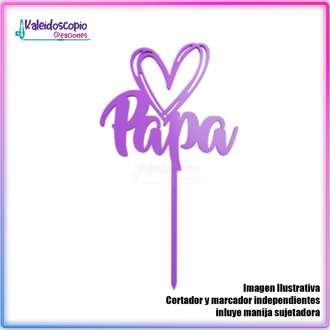 Papá topper cake