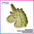 Unicornio kawaii v2 Cortador para galletas y fondant