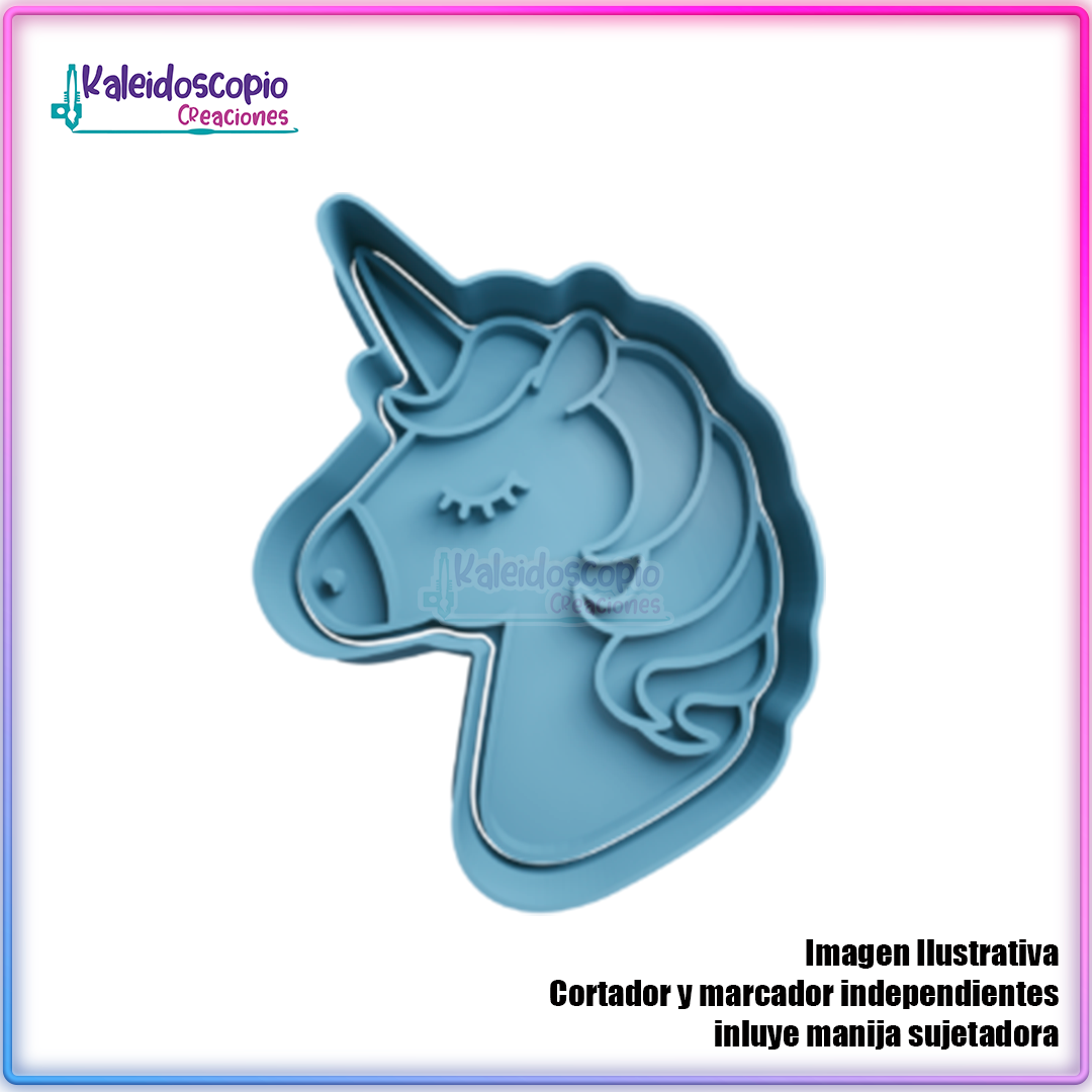 Unicornio kawaii Cortador para galletas y fondant